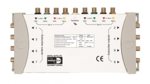 Triax TMS 9/8 C multikapcsoló Triax TMS 9/8 C multikapcsoló